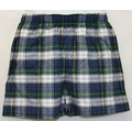 Boxer Short Flannel Navy, White Green